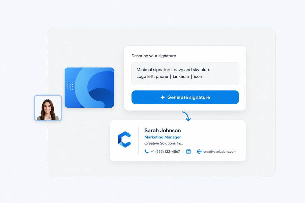 SignSyncer AI Designer — describe your signature and generate it instantly